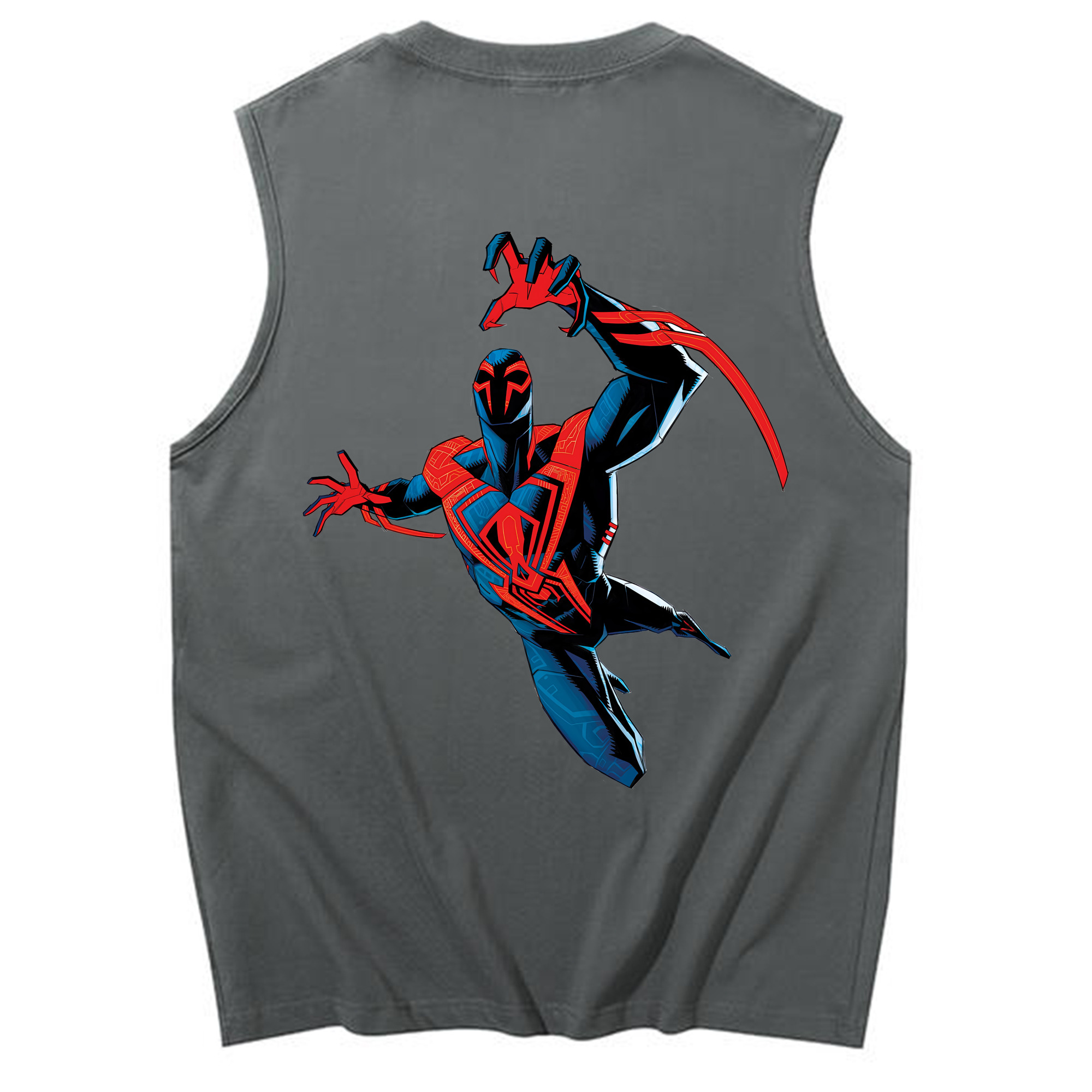 （画像用） Spider Man スパイダーマン コットン100％タンクトップ（背面プリント）